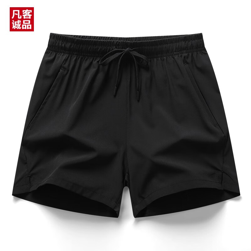 凡客诚品男士薄款冰丝短裤青年速干沙滩裤休闲五分裤 黑色 3XL怎么看?