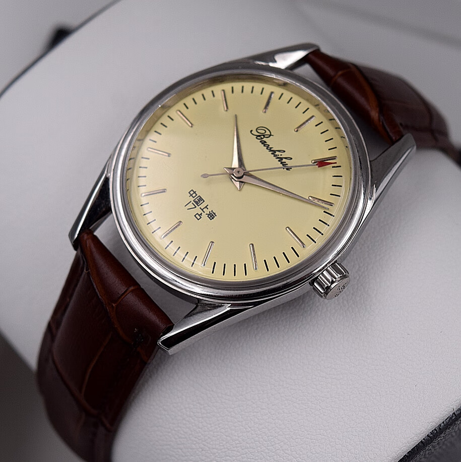 美朗格老上海产地区男士国产手动上链机械表薄夜光装库存复古腕表