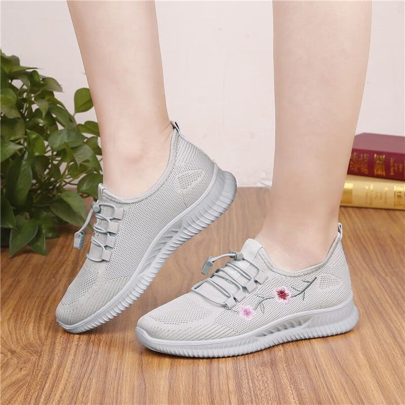 足力健鞋中老年老北京布鞋女鞋子软底舒适平底单鞋女人透气妈妈运动