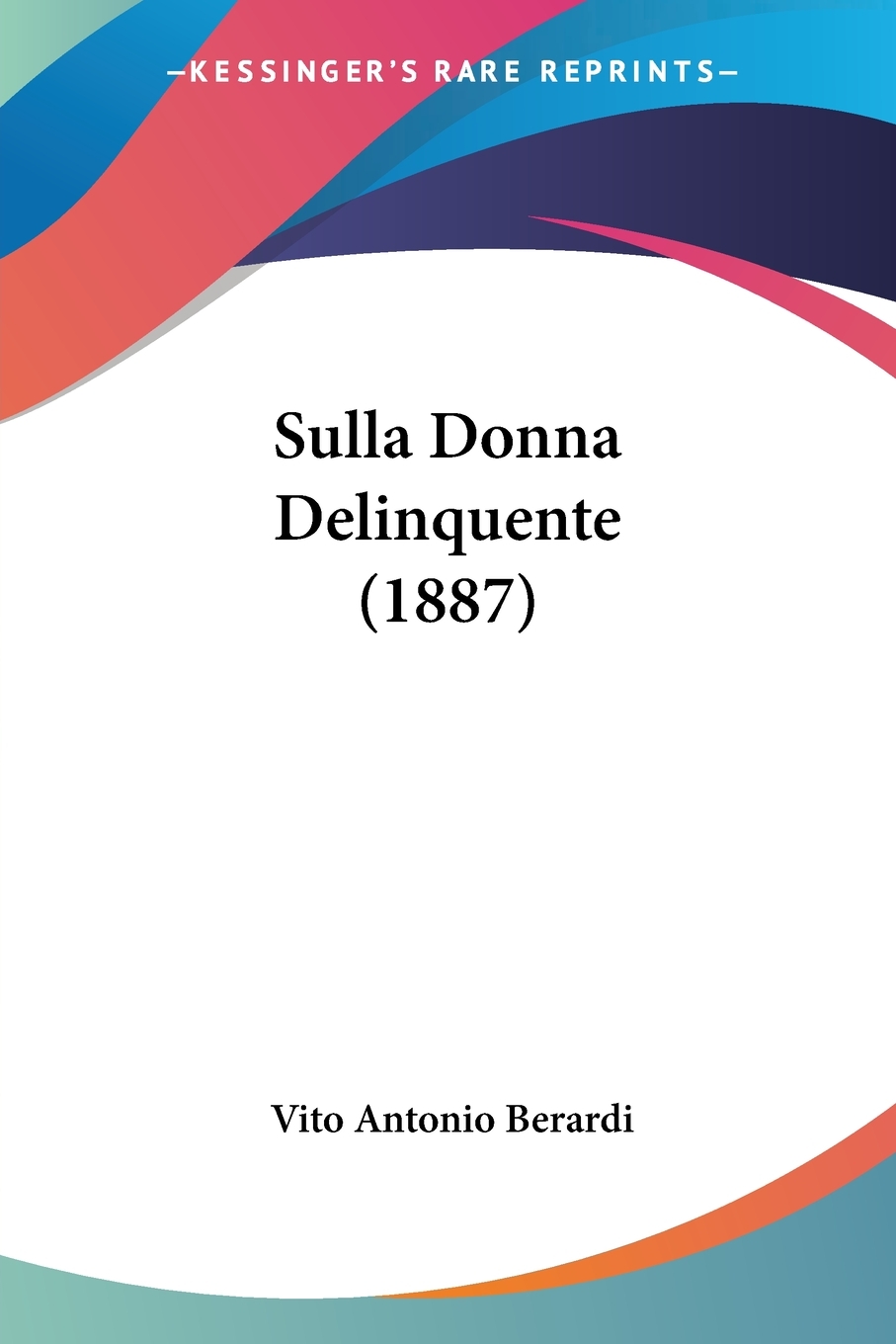 预售 按需印刷sulla donna delinquente (1887)
