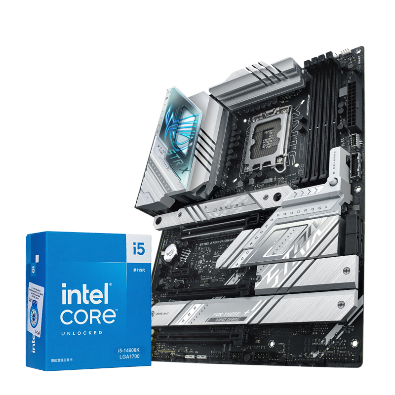 ��˶ ����CPU��װ ROG Z790-A ��ѩ Intel 14600KF