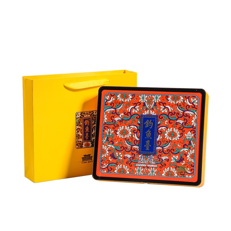 华祥苑 钓·鱼台680大红袍 武夷山岩茶 乌龙茶茶叶礼盒 红茶200g