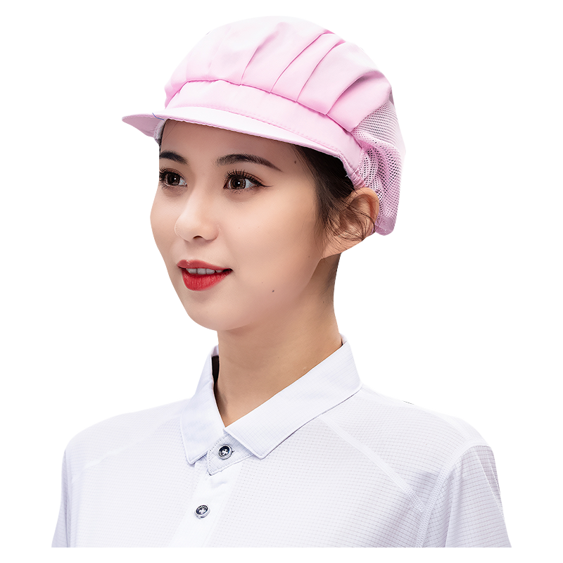 韓意禮 防塵工作帽男女食品車間工廠包頭帽子透氣食堂餐飲服務(wù)員衛(wèi)生帽 白色