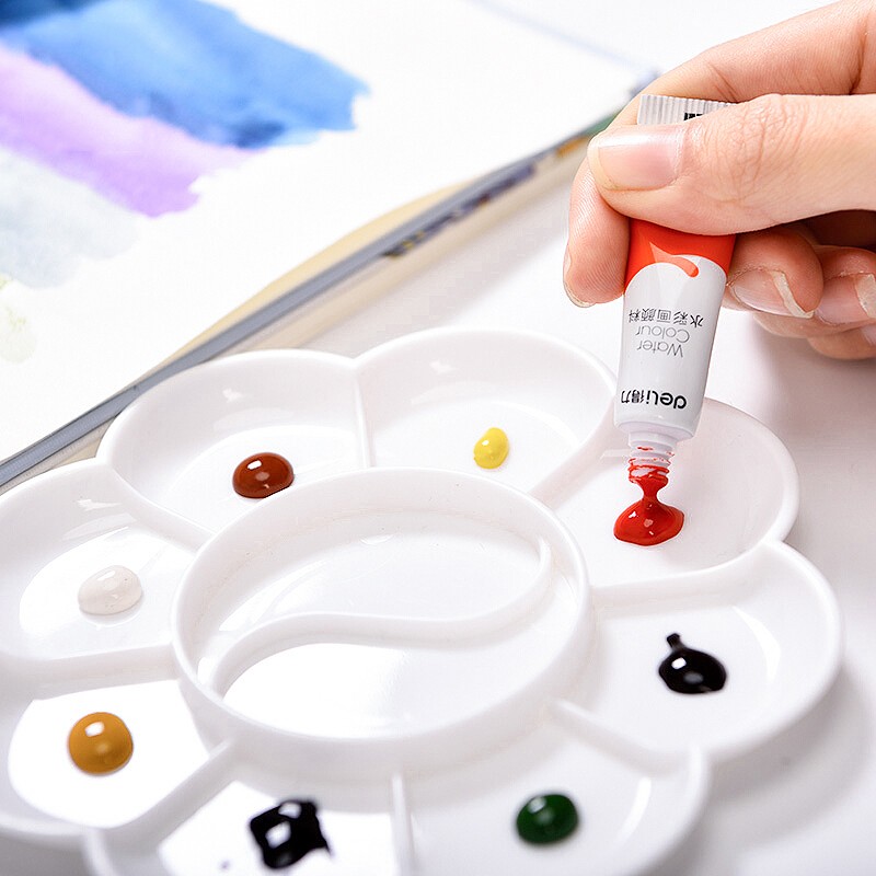 白色梅花调色盘 白色