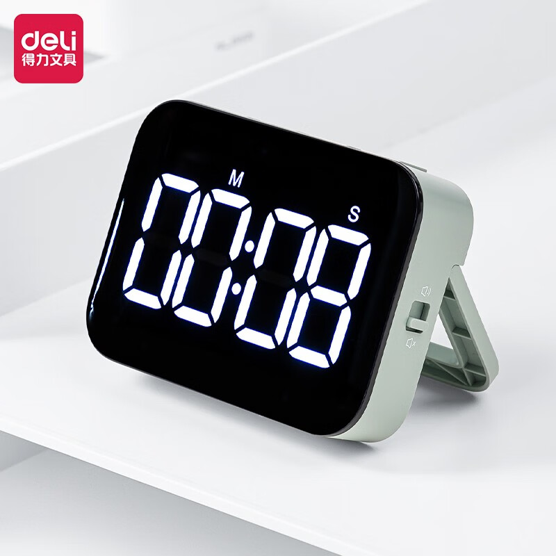 简约智能温湿度计桌面夜光静音数字智能时钟表 学生考试电子计时器 ns