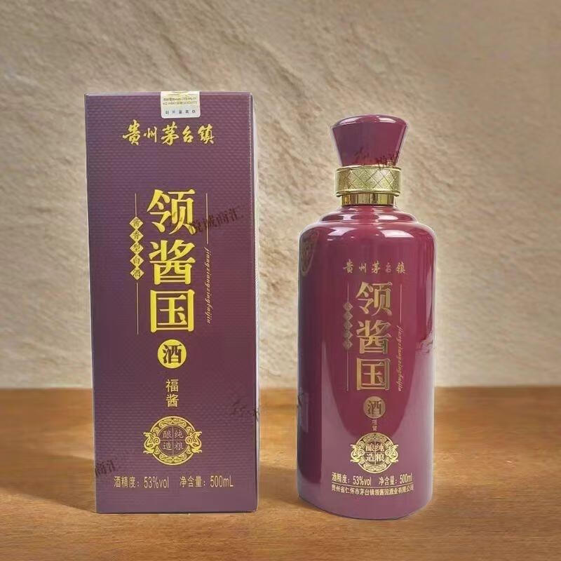 娃哈哈酱香型白酒领酱国-福酱53度酱香型白酒500ml 500ml单瓶