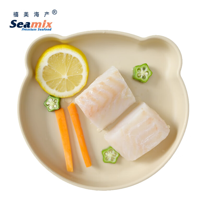 禧美海产 大西洋真鳕鱼切块200g 去皮去刺 3-4块 宝宝装 挪威进口 生鲜