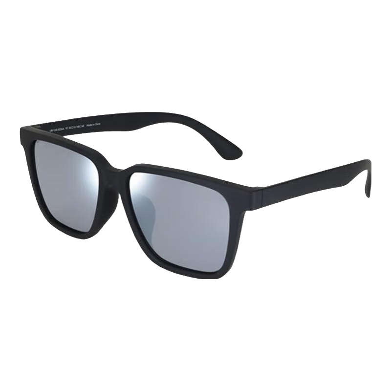 睛姿（JINS）时尚TR简洁百搭复古大框太阳镜墨镜URF24S023 97深黑色