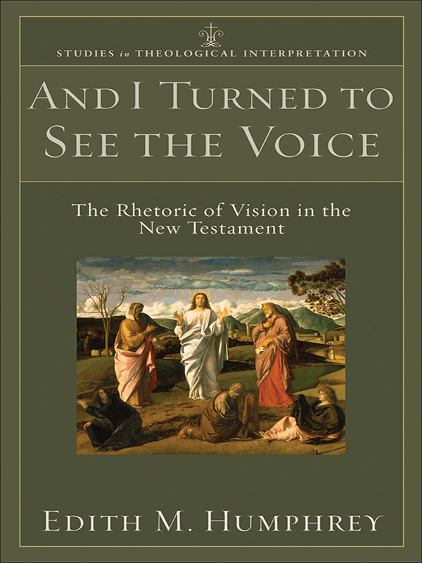 and i turned to see the voice (studies in theological