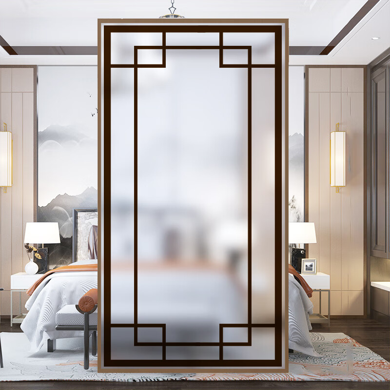 晟煦中式窗花格玻璃贴中国风窗户玻璃贴纸磨砂客厅厨房防窥视窗纸贴膜