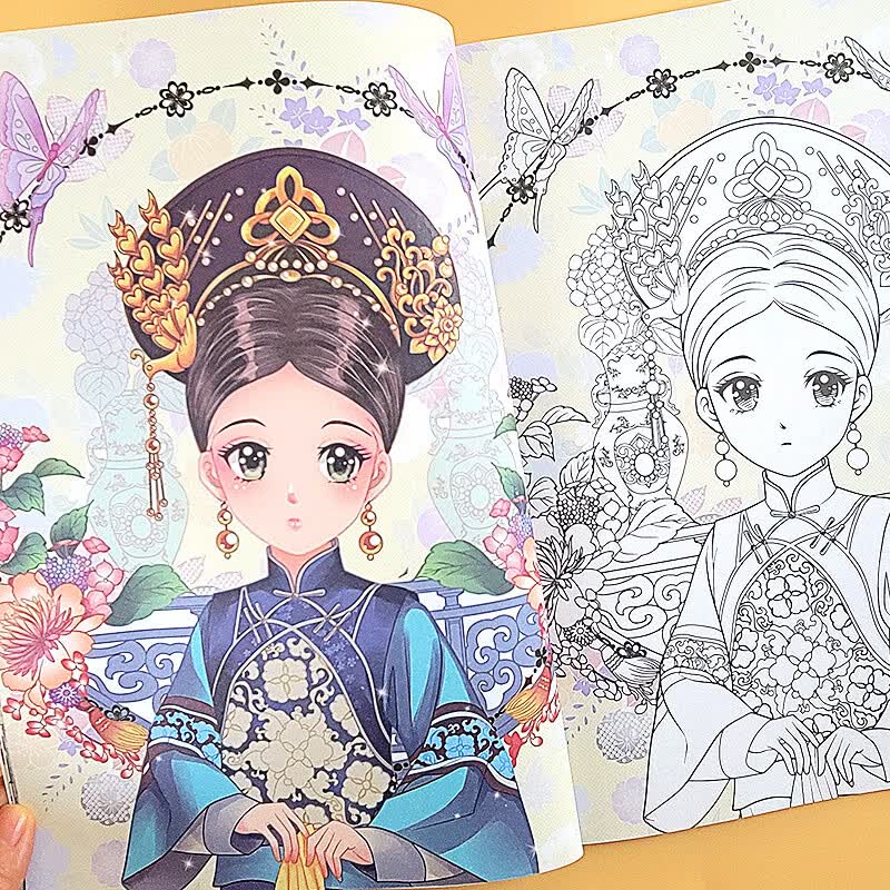 【京图书】公主炫彩涂色画 公主涂色书儿童幼儿园3-5-6-7-8岁涂颜色绘本宝宝学画画书入门女孩涂色秀百变公主 全4册公主炫彩涂色画闪亮珠宝盒+