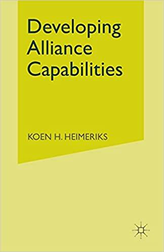 预订 developing alliance capabilities