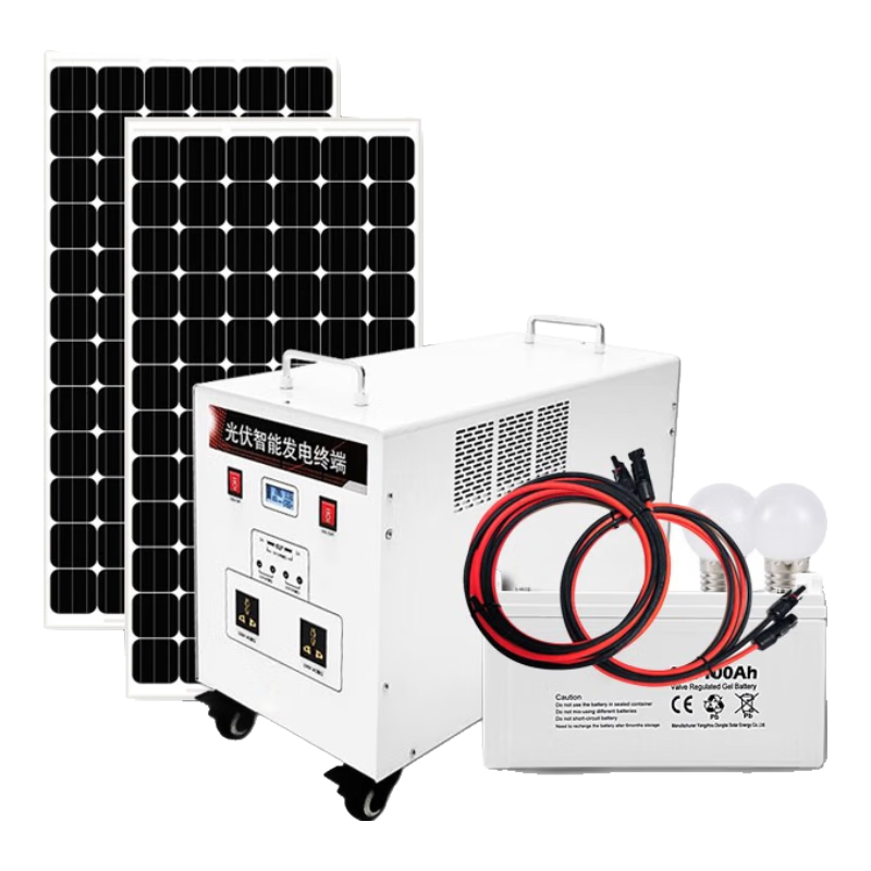 ڲԸ ̫ܷϵͳȫС220V豸ȱɽһ 3600W+1200AH8000W18614Ԫ