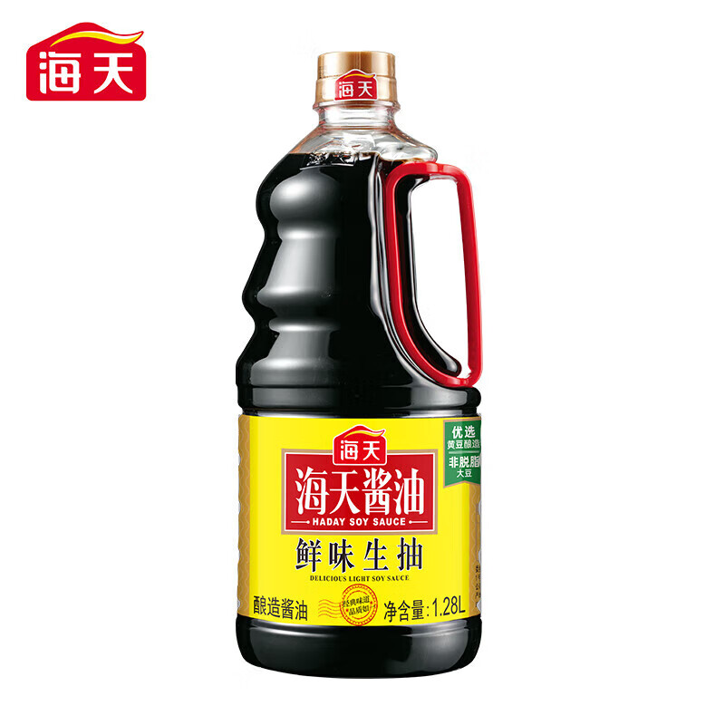 海天鲜味生抽家用酿造酱油凉拌小炒点蘸 1.28l