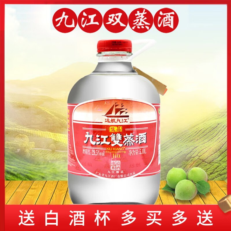 远航九江广东米酒白酒 双蒸酒 泡青梅果酒自酿浸泡酒 纯粮 29.5度 5.