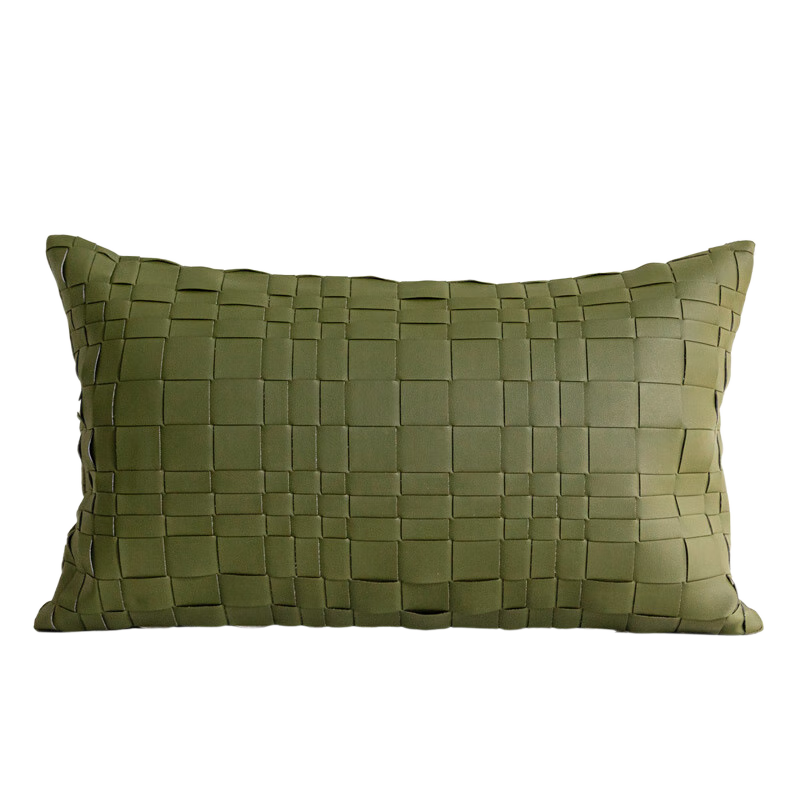 茗芮居客廳沙發(fā)長(cháng)方形腰枕套含芯腰靠腰墊綠色抱枕北歐簡(jiǎn)約辦公室長(cháng)靠墊 盛夏橄欖3#腰枕 30x50cm(僅枕套