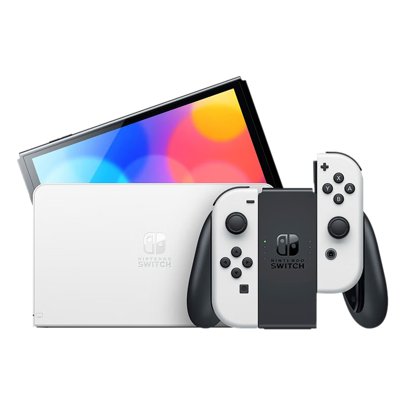 Switch OLED 日版 游戏机主机白色64GB+塞尔达+奥德赛