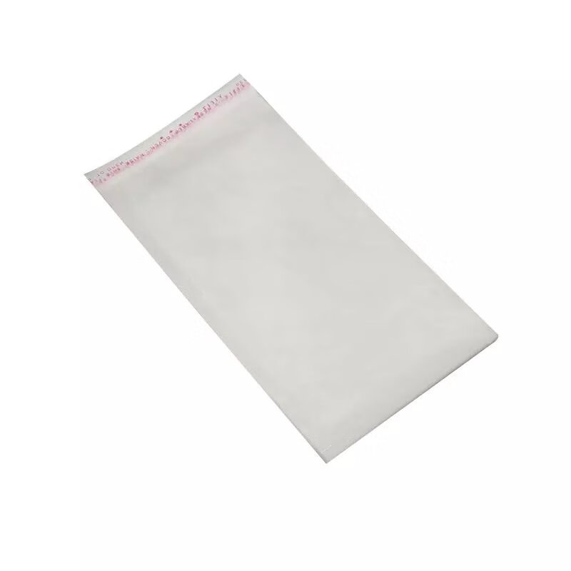 【精选】OPP不干胶自粘袋透明塑料袋服装包装袋饰品袋大中小塑料 6*12厘米 双层5丝100个