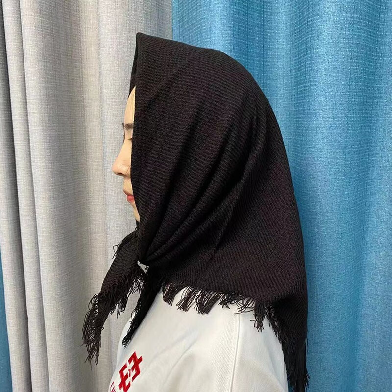 乔美婷网红村姑围巾怀旧大红方巾农村中年妇女头巾老式四方围巾表演