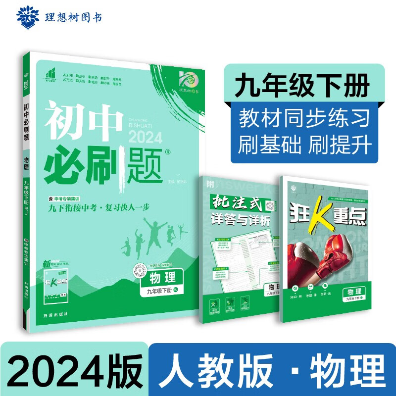 2024版初中必刷题 物理九年级下册 人教版 初三教材同步练习题教辅书 理想树图书