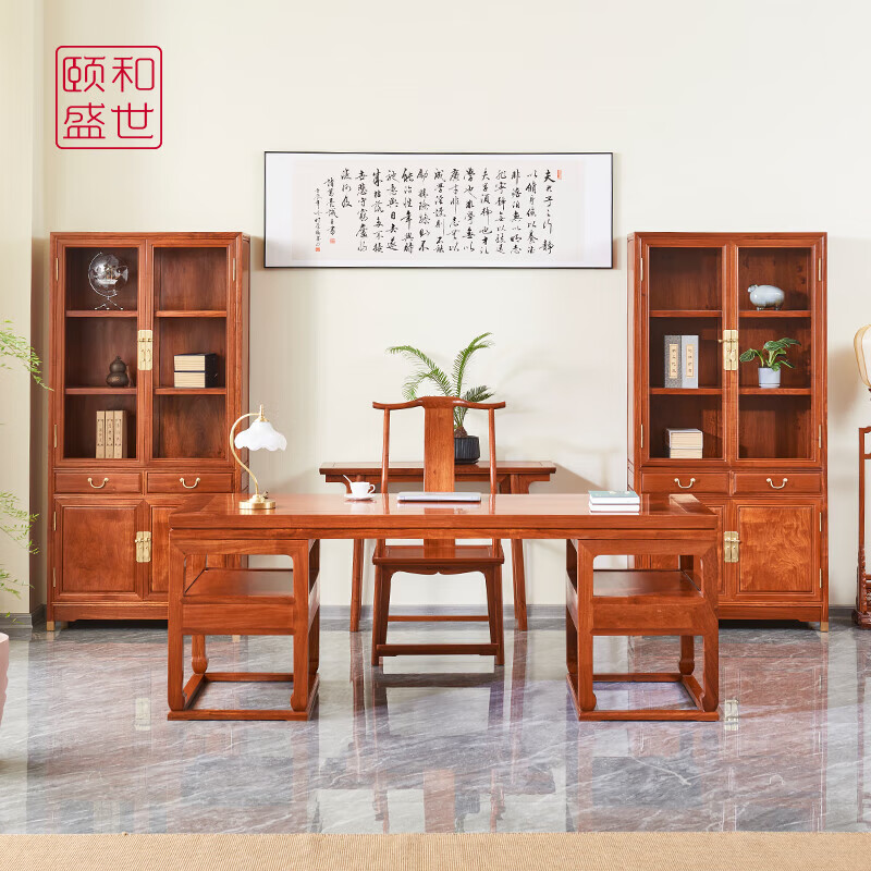 大果紫檀)书画案办公桌书房明式书桌画案大班台豪华 明式书画案 画案2