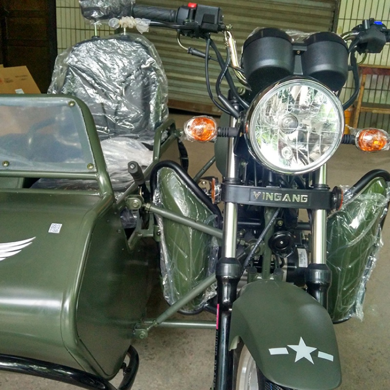 适配银钢迷你边三轮yg200b 150b-23改装防风护腿带盒保险杠 边三轮