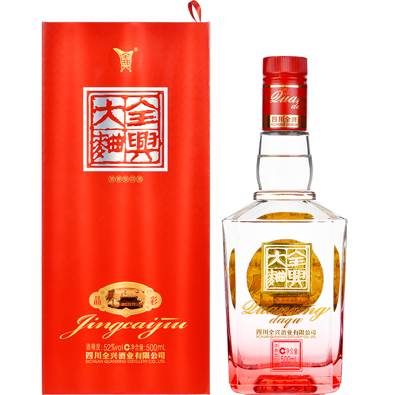 Quanxing Daqu 全兴大曲 晶彩红 52%vol 浓香型白酒 500ml 单瓶装