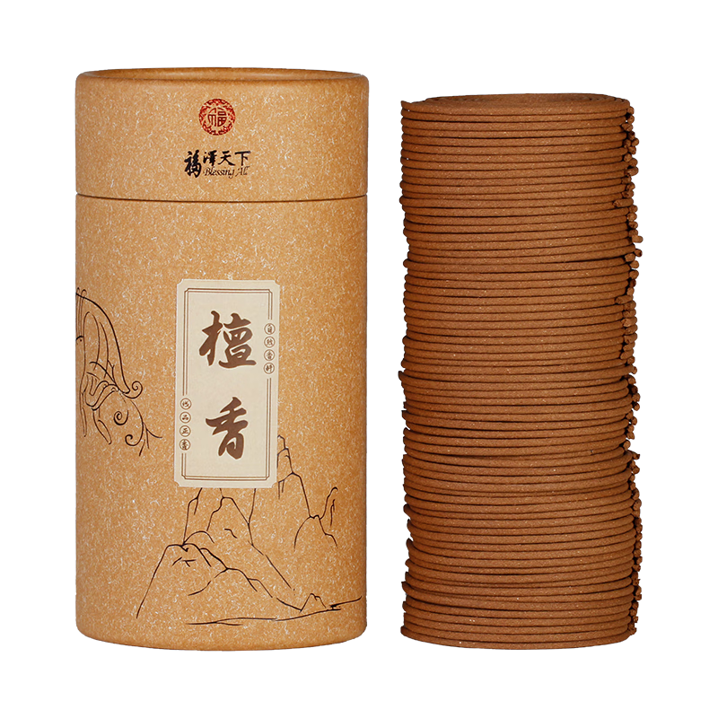 福澤天下檀香盘香家用香薰蚊香厕所卫生间办公熏香4小时100盘