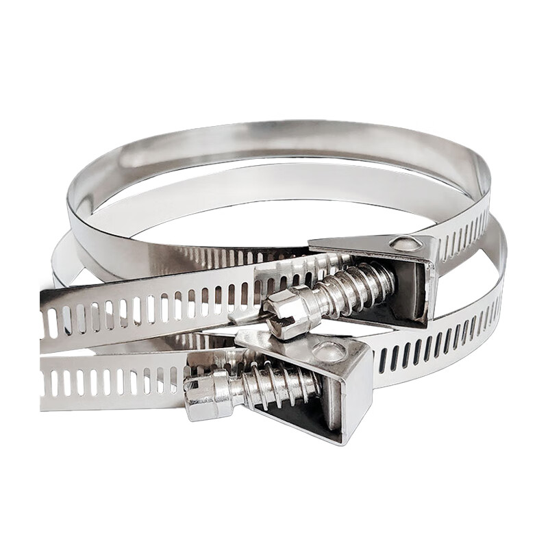 骁铠 304不锈钢活扣扎带速放式喉箍卡箍管箍12.6*2000*0.6mm/100根