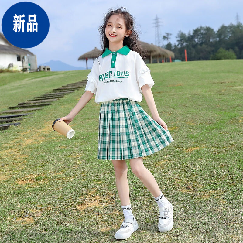 女童衣服夏装小学生套装夏天12岁以上中大童女装8-12岁女孩子服 