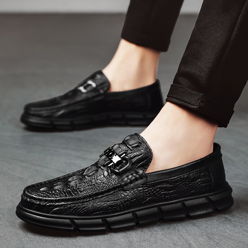 康奈品牌断码夏季男鞋男款商务潮流开车软底男士鞋子男豆豆鞋休闲皮鞋