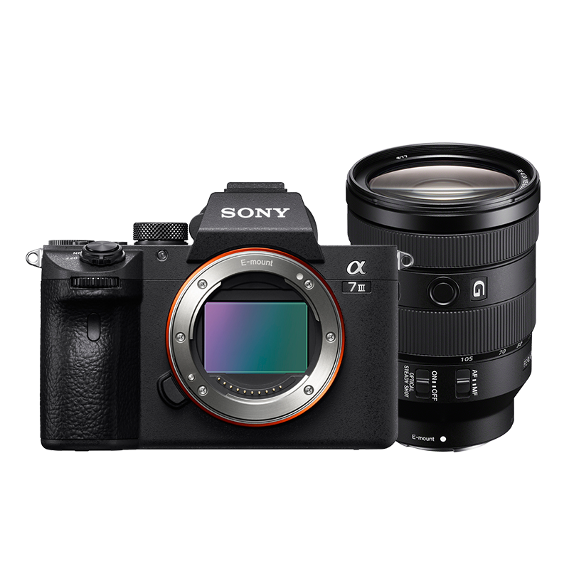 SONY 索尼 Alpha 7 III 全画幅 微单相机 黑色 FE 24-105mm F4 G OSS 变焦镜头 单头套机