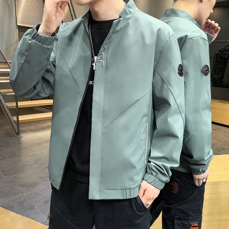 行政夹克20岁30岁男生秋天的衣服夹克男2022春秋季新款外套男运动风