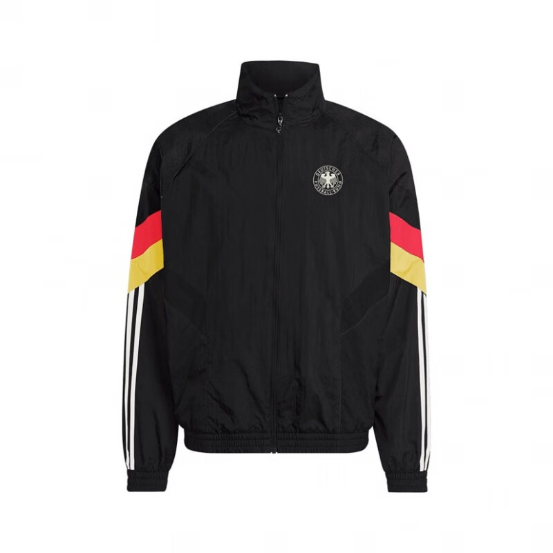 成姿德国国家队训练服克里斯足球运动出场服风衣外套 黑色 s