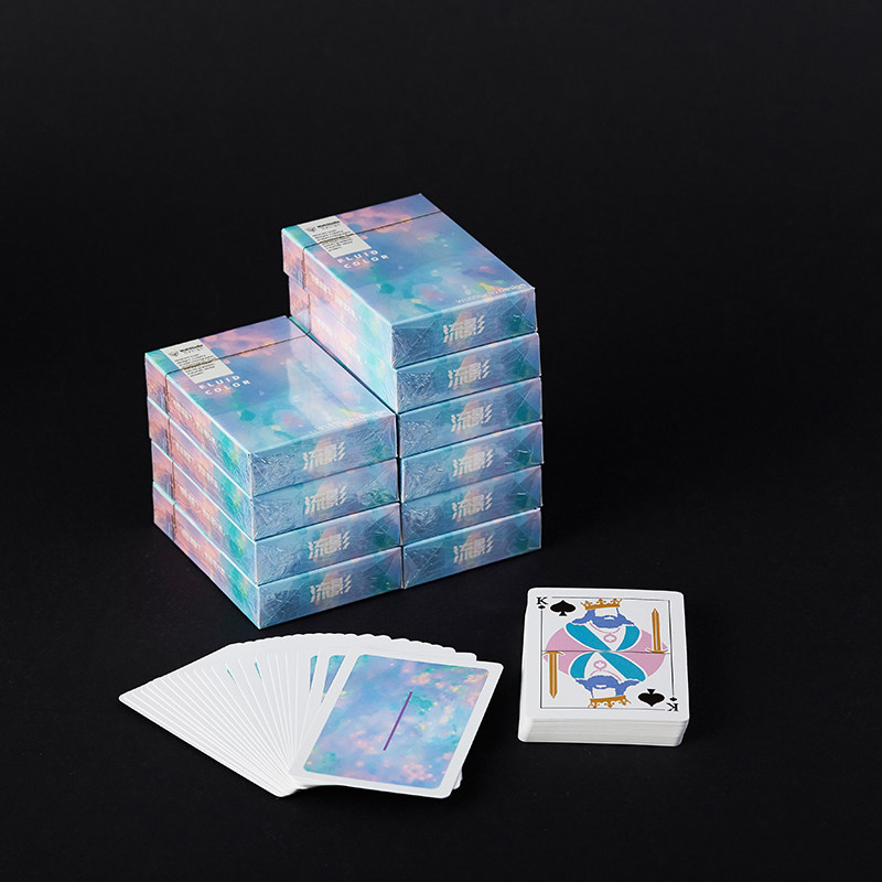 紫湖 流影扑克牌纸牌白芯加厚创意设计德州扑克牌斗地主花切桌游 流影