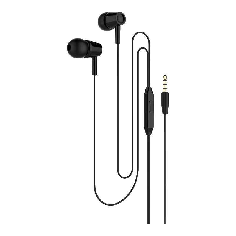 时尚有线耳机 入耳式3.5mm圆头手机游戏耳机音乐吃鸡K歌 适用于电脑小米华为苹果oppo荣耀vivo三星 炫酷黑色
