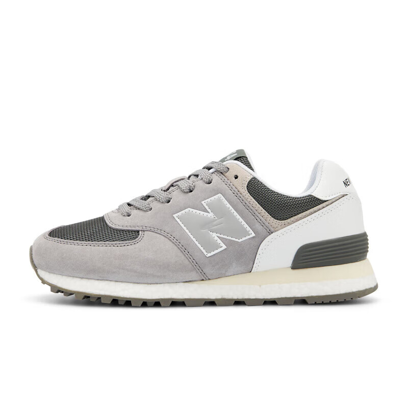 新款樱花系列学生休闲运动鞋女跑步情侣 鞋 黑灰 新百伦574-黑灰白 42