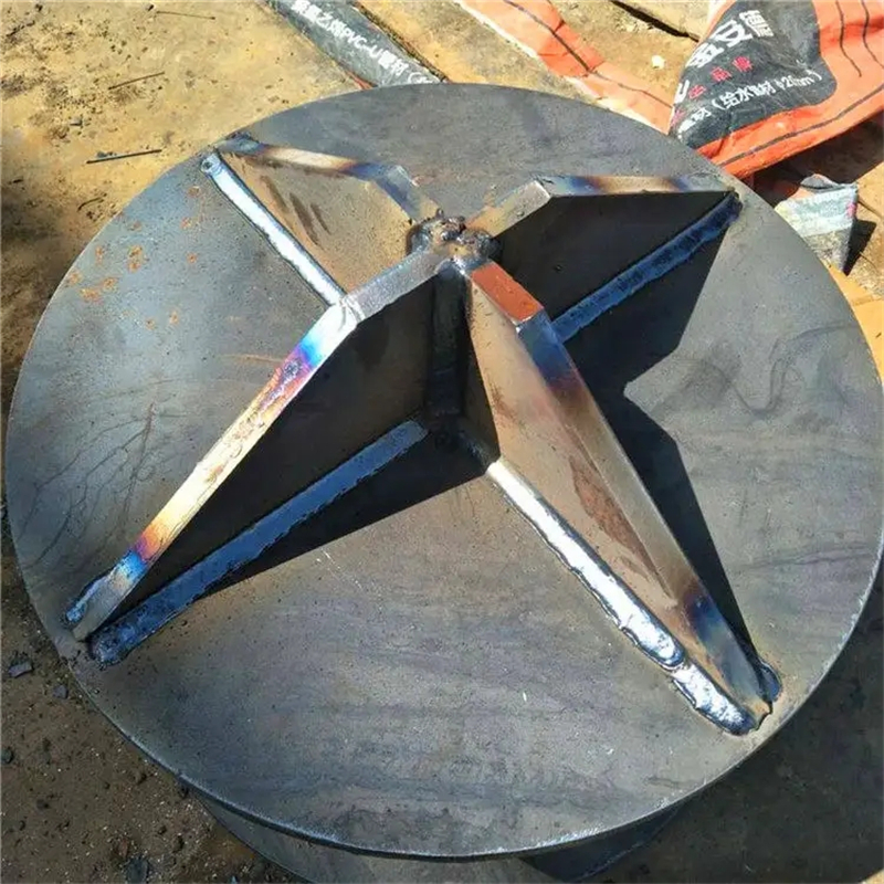 十字桩开口型桩尖 圆锥型h钢型四棱锥型锯齿尖底平底标400-500-600