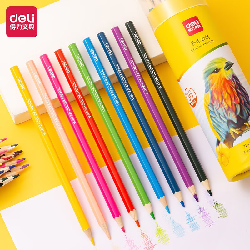 三,得力dl-7070-36油性彩铅网友对比评测