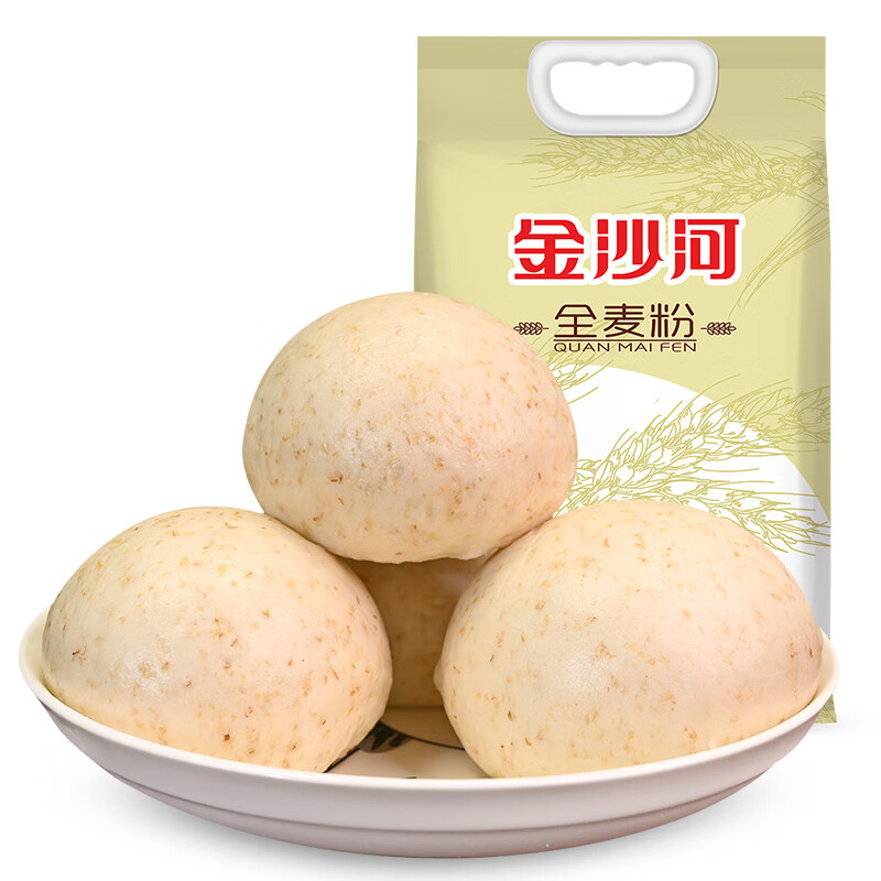 金沙河给父母买点好的 全麦粉 小麦粉含麦麸皮家用面粉10斤