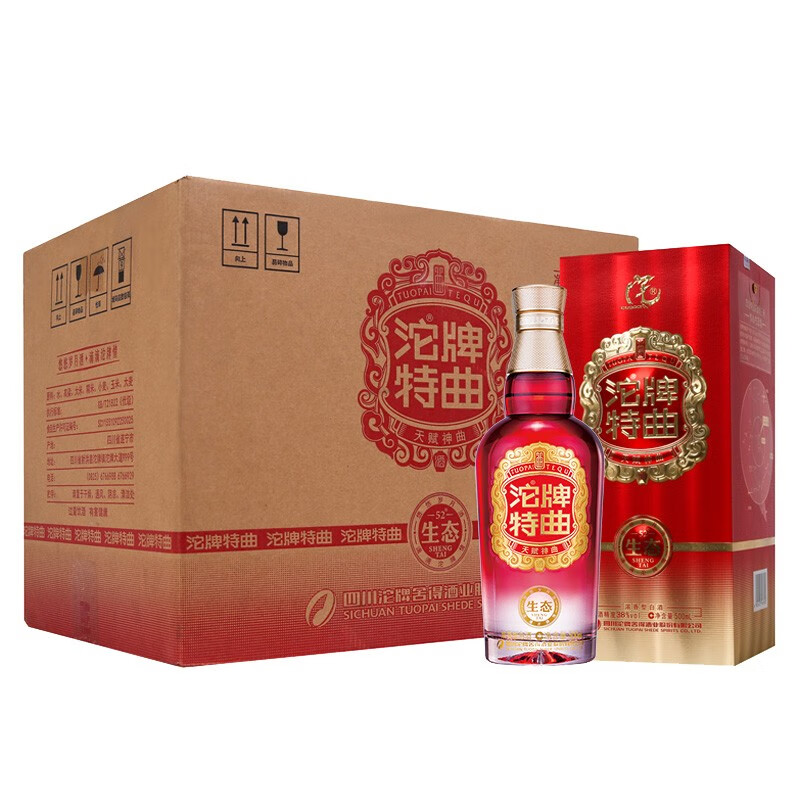 沱牌舍得酒 沱牌特曲500ml浓香型白酒 生态酿酒 38度500ml*6瓶(整箱)