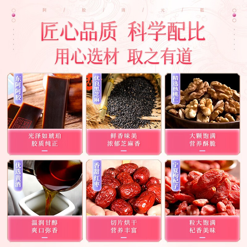康美阿胶糕礼盒10g*45包/盒 端午节礼盒礼品送礼送长辈父母阿胶固元糕 450g/盒（红枣枸杞型）