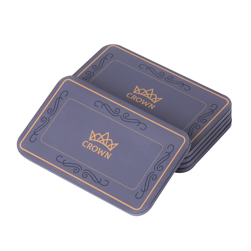 方形方片方码筹码币套装麻将棋牌室 50片桂冠方形筹码灰色无面值8553