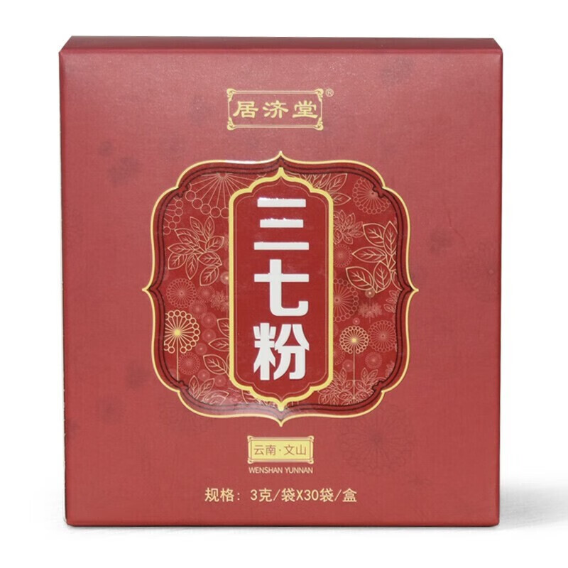 居济堂 三七粉 3g*30袋 1盒装
