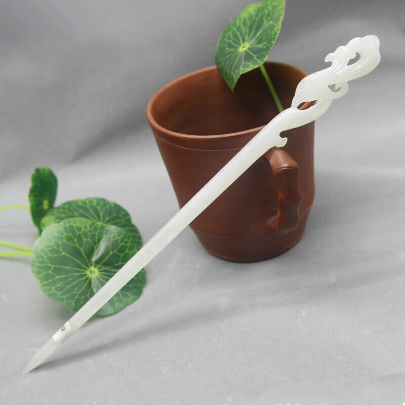 梦君宸和田玉簪子凤凰古风汉服头饰复古发簪朱钗百搭珠钗流苏盘发女