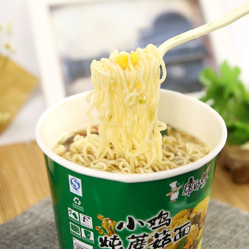 康师傅方便面经典桶装小鸡炖蘑菇6桶 /12桶装方便速食泡面 6桶装(半箱