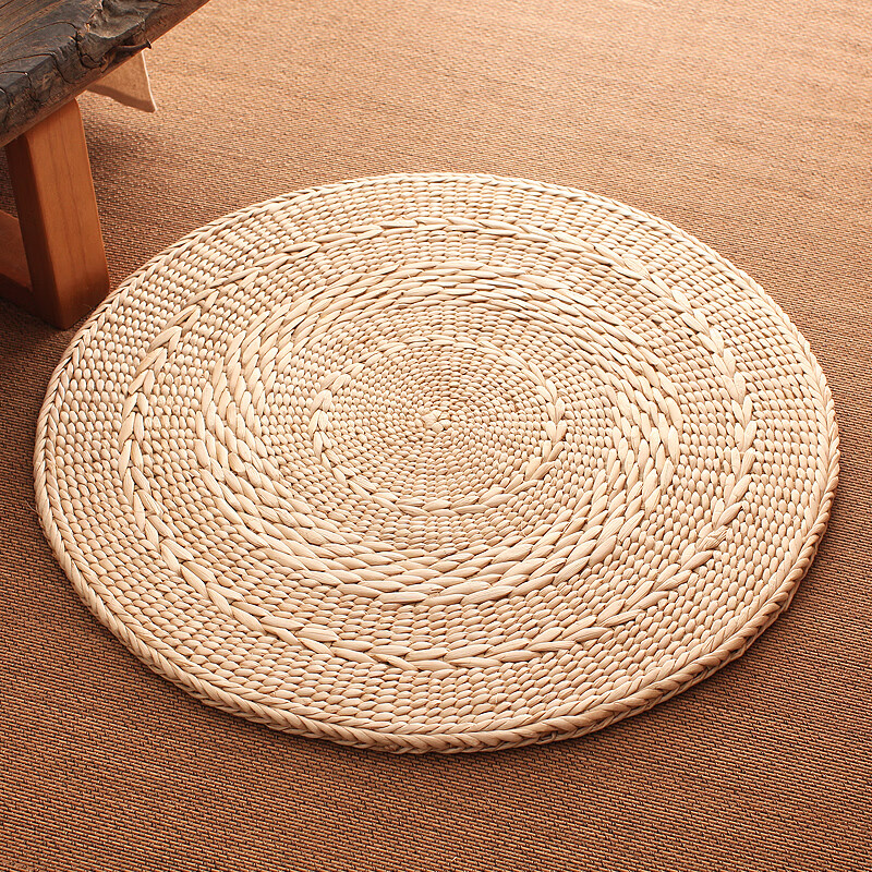 草编坐垫 椅子垫榻榻米蒲团坐垫打坐垫地上茶道蒲垫地板草垫子 蒲草