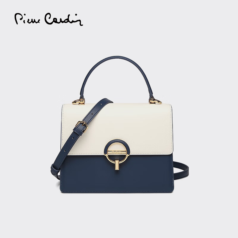 皮尔卡丹(pierre cardin)女包质感轻奢手提单肩包斜跨女士小包包风琴