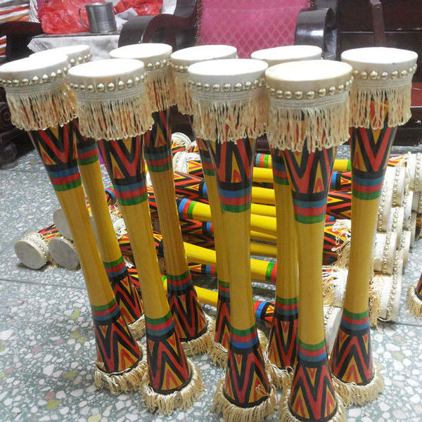 瑶族长鼓湖南广西舞蹈鼓道具鼓苗族鼓学生演出鼓支持定制 图案三 70cm