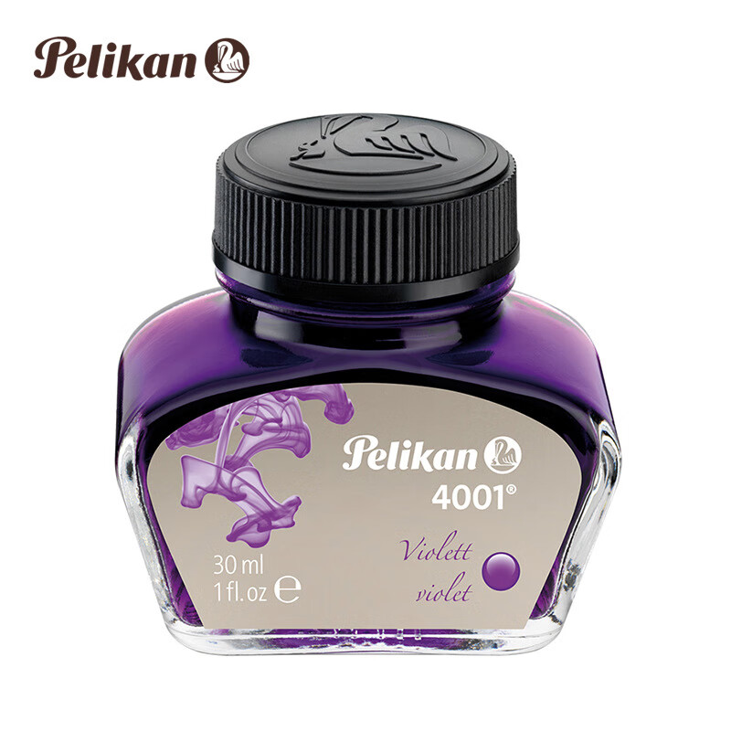 百利金（Pelikan）德国网红Pelikan百利金4001墨水非碳素不堵笔彩 紫色 30ml